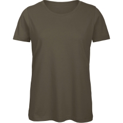 T-shirt Organic Inspire col rond Femme Vert Khaki B&C