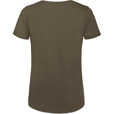 T-shirt Organic Inspire col rond Femme Vert Khaki B&C – vue 2