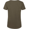 T-shirt Organic Inspire col rond Femme Vert Khaki B&C – vue 2