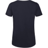 T-shirt Organic Inspire Col Rond Femme Marine B&C – vue 2
