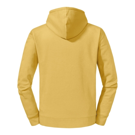 Sweat-shirt capuche Authentic Jaune Moutarde Russell – vue 2