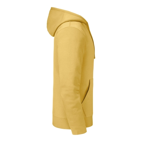 Sweat-shirt capuche Authentic Jaune Moutarde Russell – vue 3