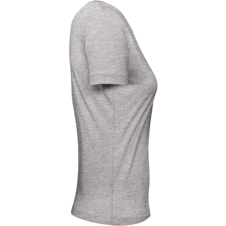 T-shirt Organic Inspire Col Rond Femme Gris sport B&C – vue 3