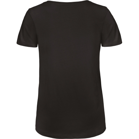 T-shirt Organic Inspire Col V Femme Noir B&C – vue 2