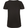 T-shirt Organic Inspire Col V Femme Noir B&C – vue 2