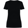 T-shirt écoresponsable col V femme Noir – Native Spirit – vue 2