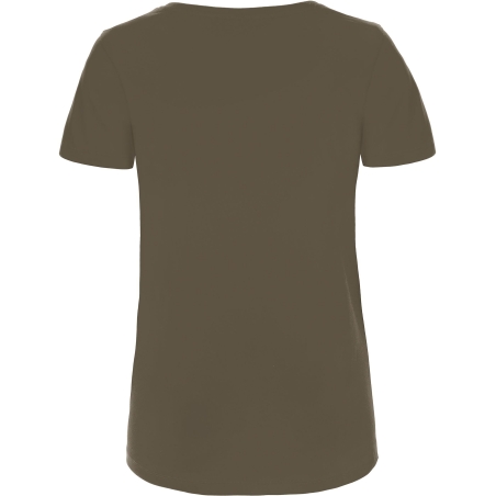 T-shirt Organic col V Femme Vert Khaki B&C – 140 g/m² – vue 2