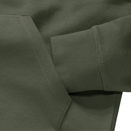 Sweat-shirt à capuche Authentic homme Olive Russell – Vert – vue 4