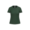 T-shirt femme Vert coupe droite col rond – iDeal Basic Brand