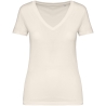 T-shirt écoresponsable col V femme Blanc – Native Spirit