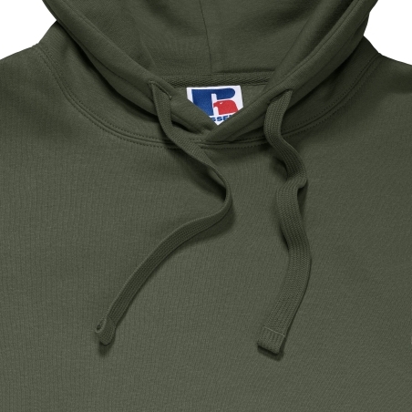 Sweat-shirt à capuche Authentic homme Olive Russell – Vert – vue 5