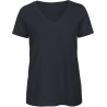 T-shirt Organic Inspire Col V Femme Marine B&C