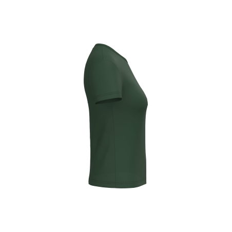 T-shirt femme Vert coupe droite col rond – iDeal Basic Brand – vue 3