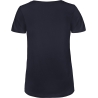 T-shirt Organic Inspire Col V Femme Marine B&C – vue 2