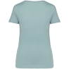 T-shirt écoresponsable col V femme Vert Jade Native Spirit – vue 2