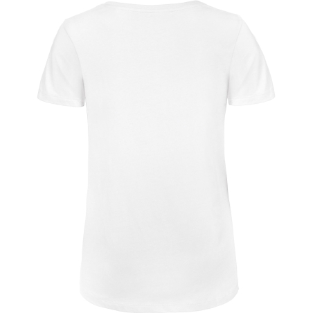 T-shirt Organic Inspire Col V Femme Blanc B&C – vue 2