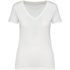 T-shirt écoresponsable col V femme Blanc Native Spirit (NS334)