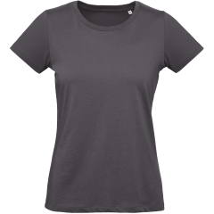 T-shirt bio femme Inspire Plus Gris B&C – Coupe Straight