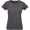 T-shirt bio femme Inspire Plus Gris B&C – Coupe Straight