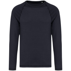 T-shirt raglan manches longues écoresponsable Gris Native Spirit