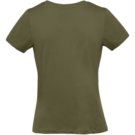 T-shirt bio femme Inspire Plus Urban Khaki B&C – Vert – vue 2