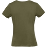 T-shirt bio femme Inspire Plus Urban Khaki B&C – Vert – vue 2