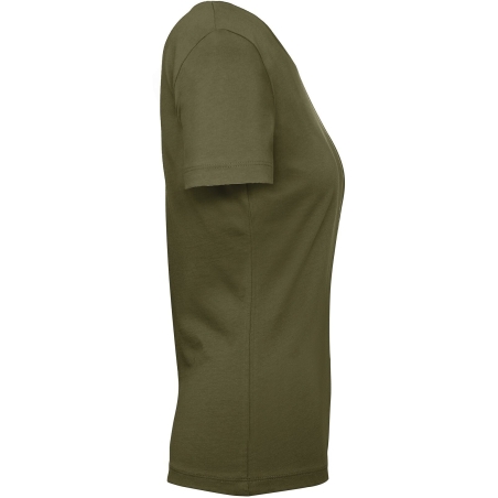 T-shirt bio femme Inspire Plus Urban Khaki B&C – Vert – vue 3