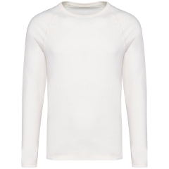 T-shirt raglan manches longues écoresponsable Blanc Native Spirit