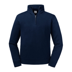 Sweat Col 1/4 Zip Marine Russell Authentic – 280 g/m²