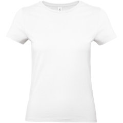 T-shirt femme col rond gris B&C E190 – 185 g/m²