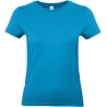 T-shirt femme coupe droite bleu atoll 185 g/m² B&C E190