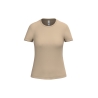 T-shirt femme col rond Beige 145 g/m² – iDeal Basic Brand