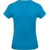 T-shirt femme coupe droite bleu atoll 185 g/m² B&C E190 – vue 2