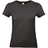 T-shirt femme col rond Noir 185 g/m² B&C E190