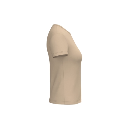 T-shirt femme col rond Beige 145 g/m² – iDeal Basic Brand – vue 3