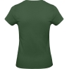 T-shirt femme coton vert bouteille 185 g/m² B&C E190 – vue 2
