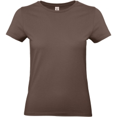 T-shirt femme col rond marron 185 g/m² B&C E190