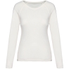 T-shirt raglan manches longues écoresponsable femme Blanc Native Spirit