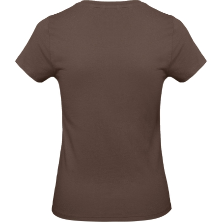 T-shirt femme col rond marron 185 g/m² B&C E190 – vue 2