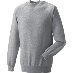 Sweat-shirt col rond Classic Gris Russell – 295 g/m²