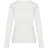 T-shirt raglan manches longues écoresponsable femme Blanc Native Spirit – vue 2