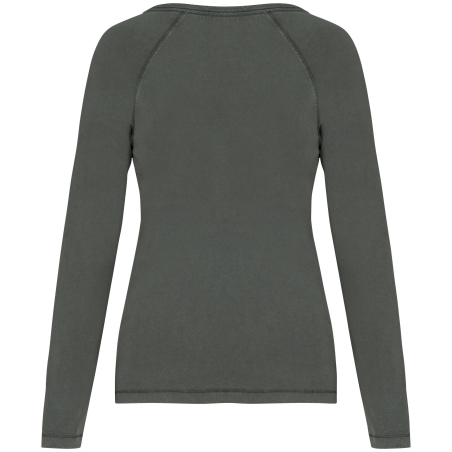 T-shirt raglan manches longues écoresponsable Vert Native Spirit – vue 2