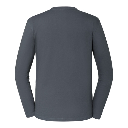 T-shirt Classique Manches Longues Gris Russell – 180 g/m² – vue 2