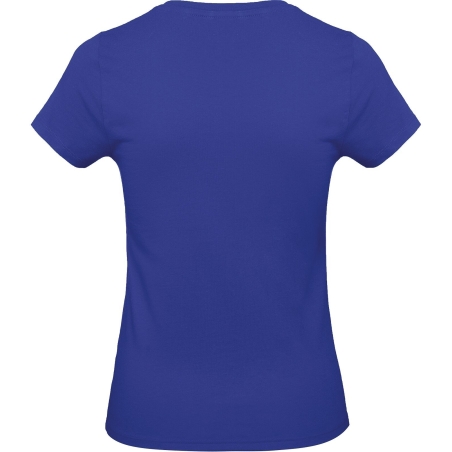 T-shirt femme col rond Bleu Cobalt 185 g/m² B&C E190 – vue 2