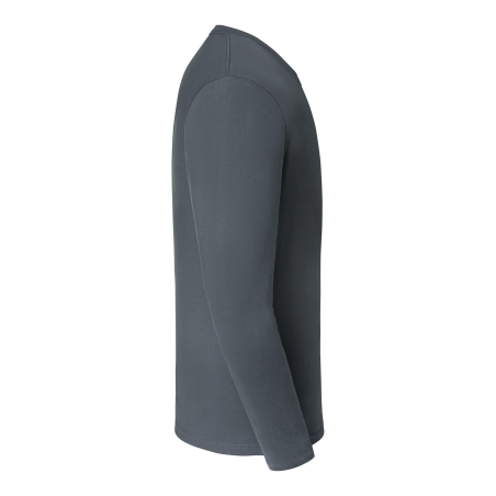 T-shirt Classique Manches Longues Gris Russell – 180 g/m² – vue 3