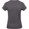 T-shirt femme Gris Dark Grey 185 g/m² B&C E190 – vue 2
