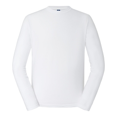 T-shirt Classique Manches Longues Blanc Russell – 180 g/m²