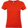 T-shirt femme Rouge 185 g/m² B&C E190 – Coton ring-spun