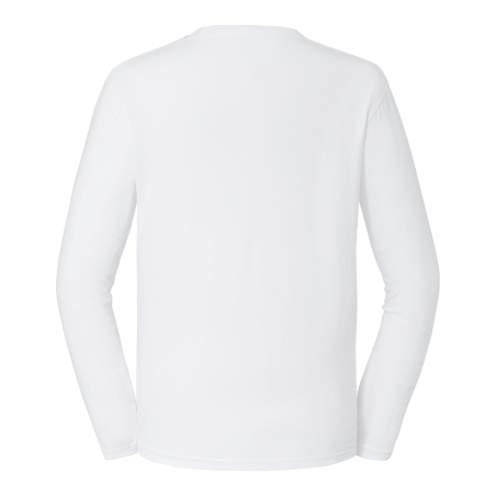 T-shirt Classique Manches Longues Blanc Russell – 180 g/m² – vue 2