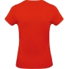 T-shirt femme Rouge 185 g/m² B&C E190 – Coton ring-spun – vue 2